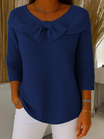 Madison | Women’s Sophisticated Bow Neck Sweater