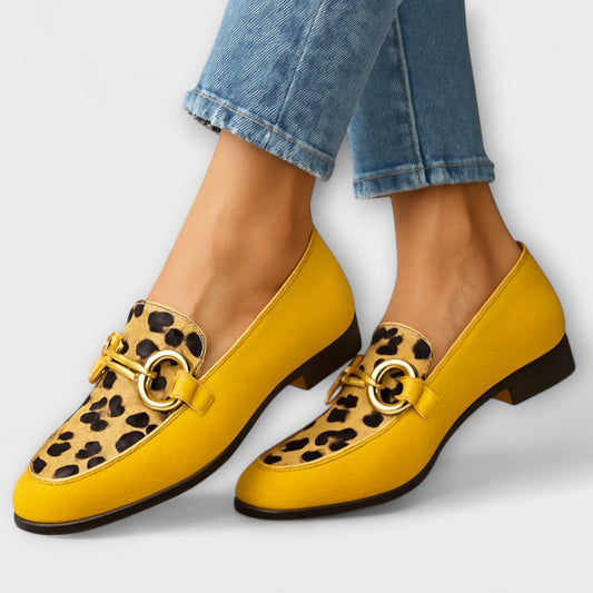 Selene | Women’s Animal Print Chain Loafers