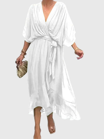 Savannah | Women’s Elegant Tie Waist Maxi Dress
