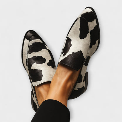 Briar | Women’s Orthopedic Cow Print Loafers