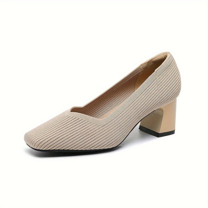 Tanya | Women’s Textured Block Heel Pumps