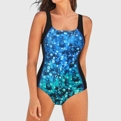 Brinley | Women’s Shaping Abstract Print One-Piece Swimsuit