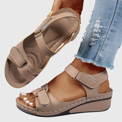 Bexley | Women’s Orthopedic Adjustable Wedge Sandals