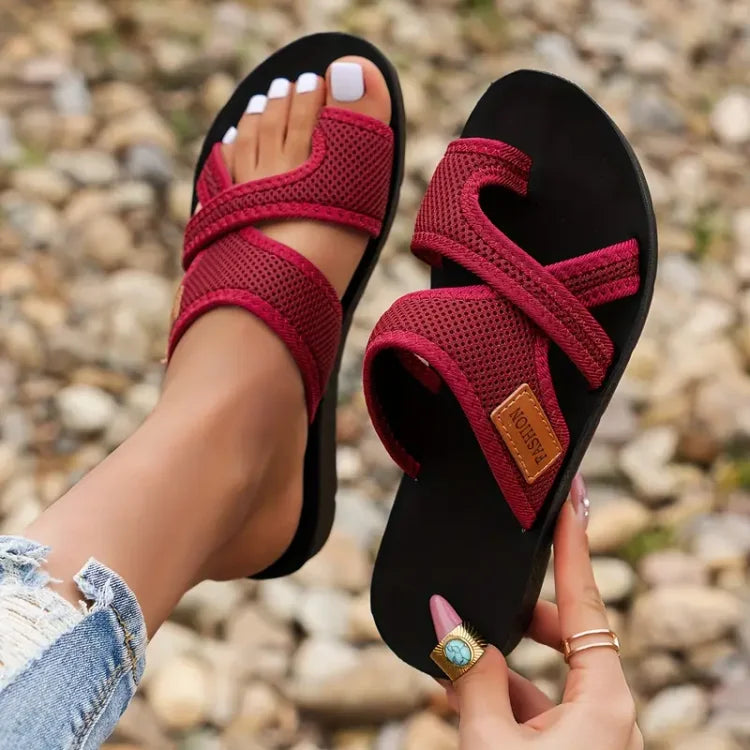 Keira | Women’s Summer Orthopedic Cross Strap Slide Sandals