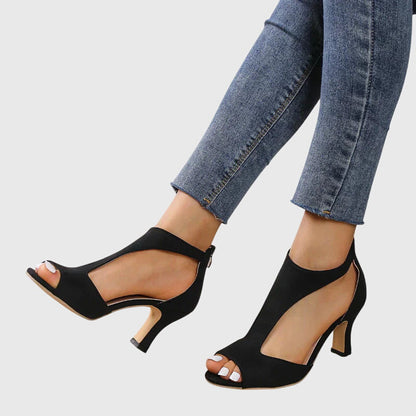 Soraya | Women’s Spring Cutout Open Toe Heels
