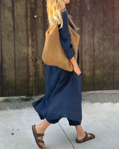 Solene | Women’s Relaxed Long Tunic and Pant Set