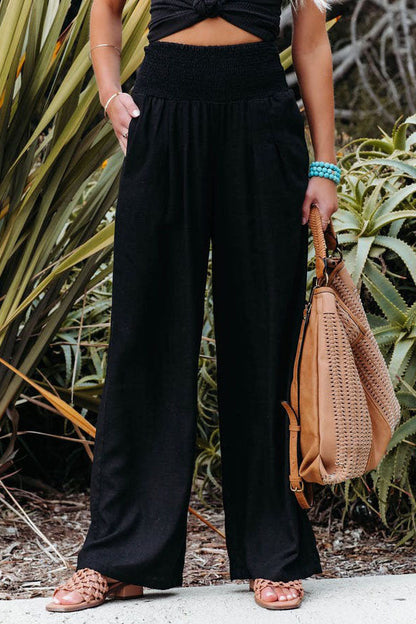 Sienna | Women’s High Waist Wide Leg Trousers