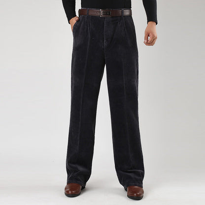 Sebastian | Men’s Casual Cotton Pleated Chino Pants