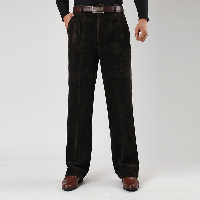 Sebastian | Men’s Casual Cotton Pleated Chino Pants