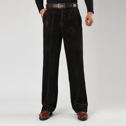 Sebastian | Men’s Casual Cotton Pleated Chino Pants