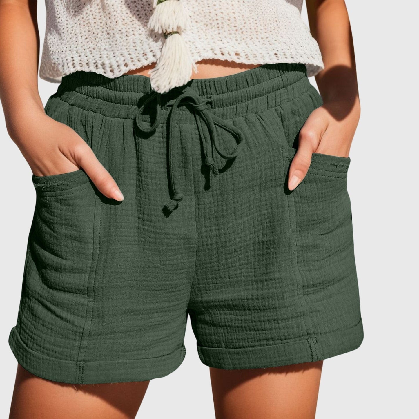 Juniper | Women’s Elegant Drawstring Summer Shorts