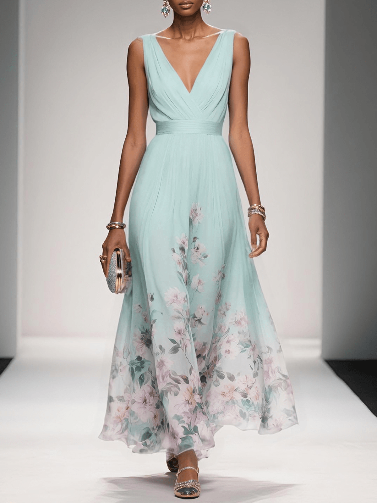 Celestia | Women’s Floral Wedding Maxi Dress