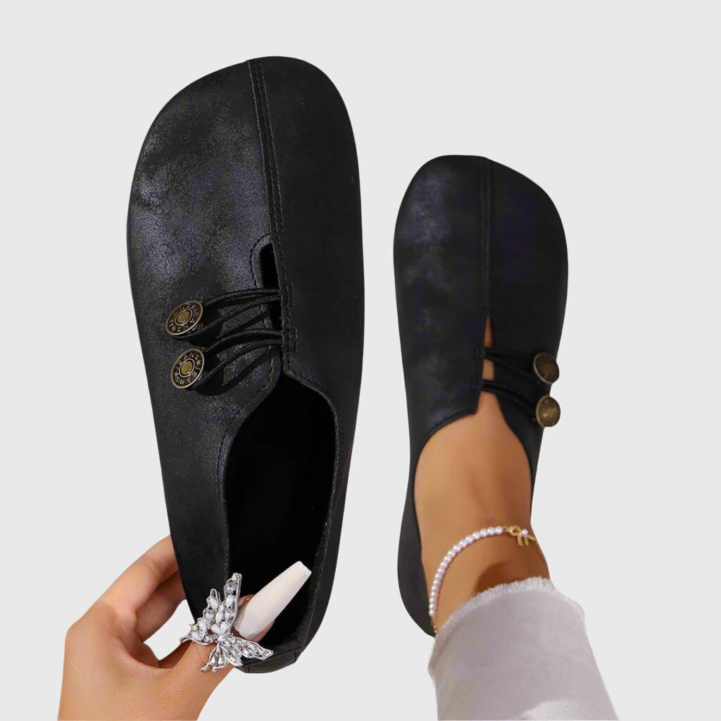 Evelyn | Women Spring Casual Slip-On Button Flats