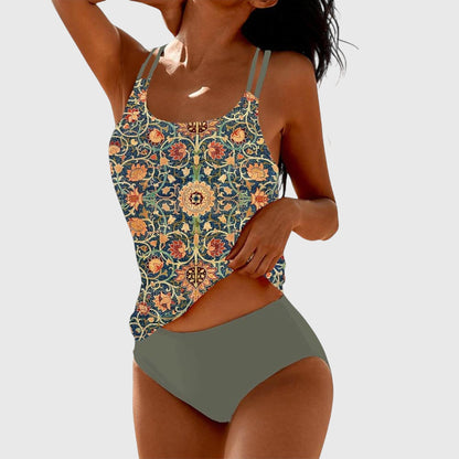 Zinnia | Women’s Printed Tankini Swimwear Set