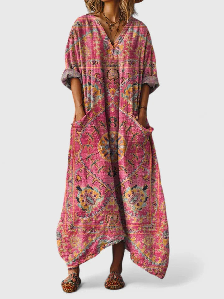 Romy | Women’s Elegant Printed Maxi Dress