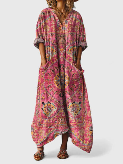 Romy | Women’s Elegant Printed Maxi Dress