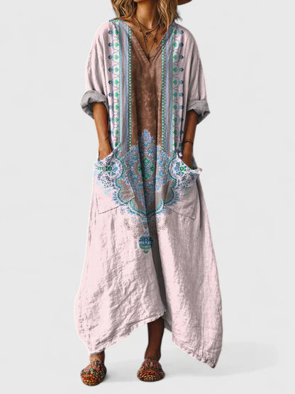 Romy | Women’s Elegant Printed Maxi Dress