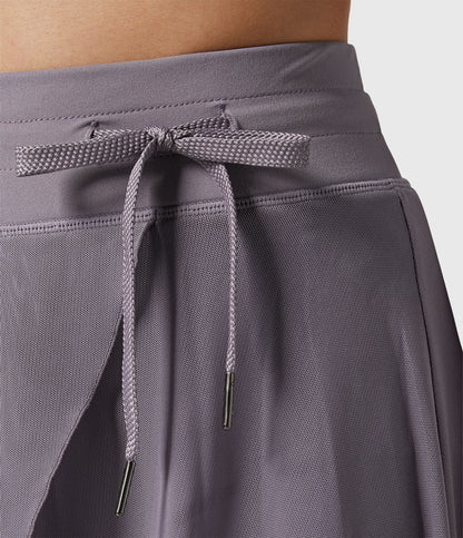 Cleo | Women’s Elegant Flowing Chiffon Midi Skirt