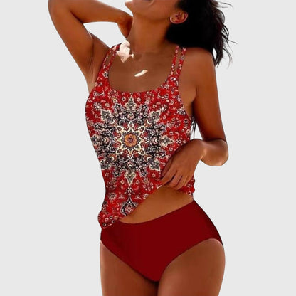 Zinnia | Women’s Printed Tankini Swimwear Set