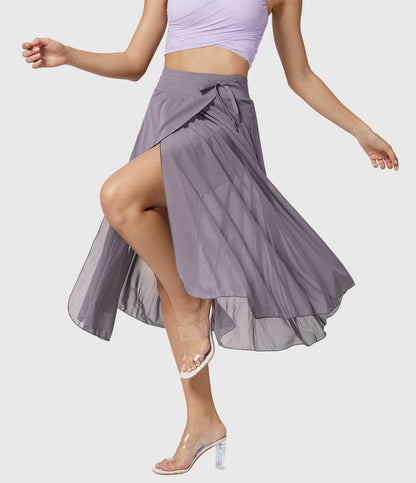 Cleo | Women’s Elegant Flowing Chiffon Midi Skirt
