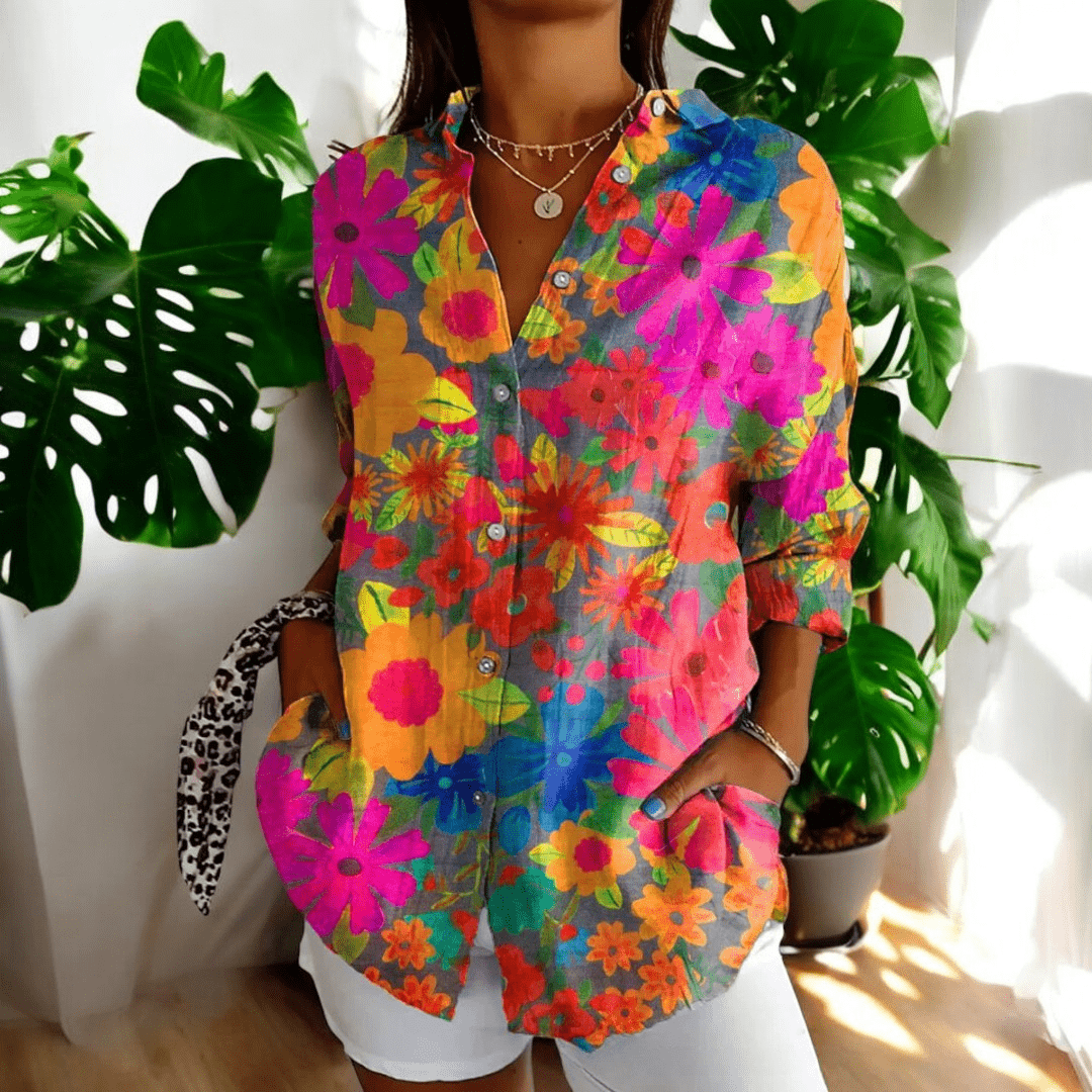 Hannah | Women’s Floral Vintage Blouse