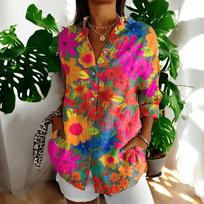 Hannah | Women’s Floral Vintage Blouse