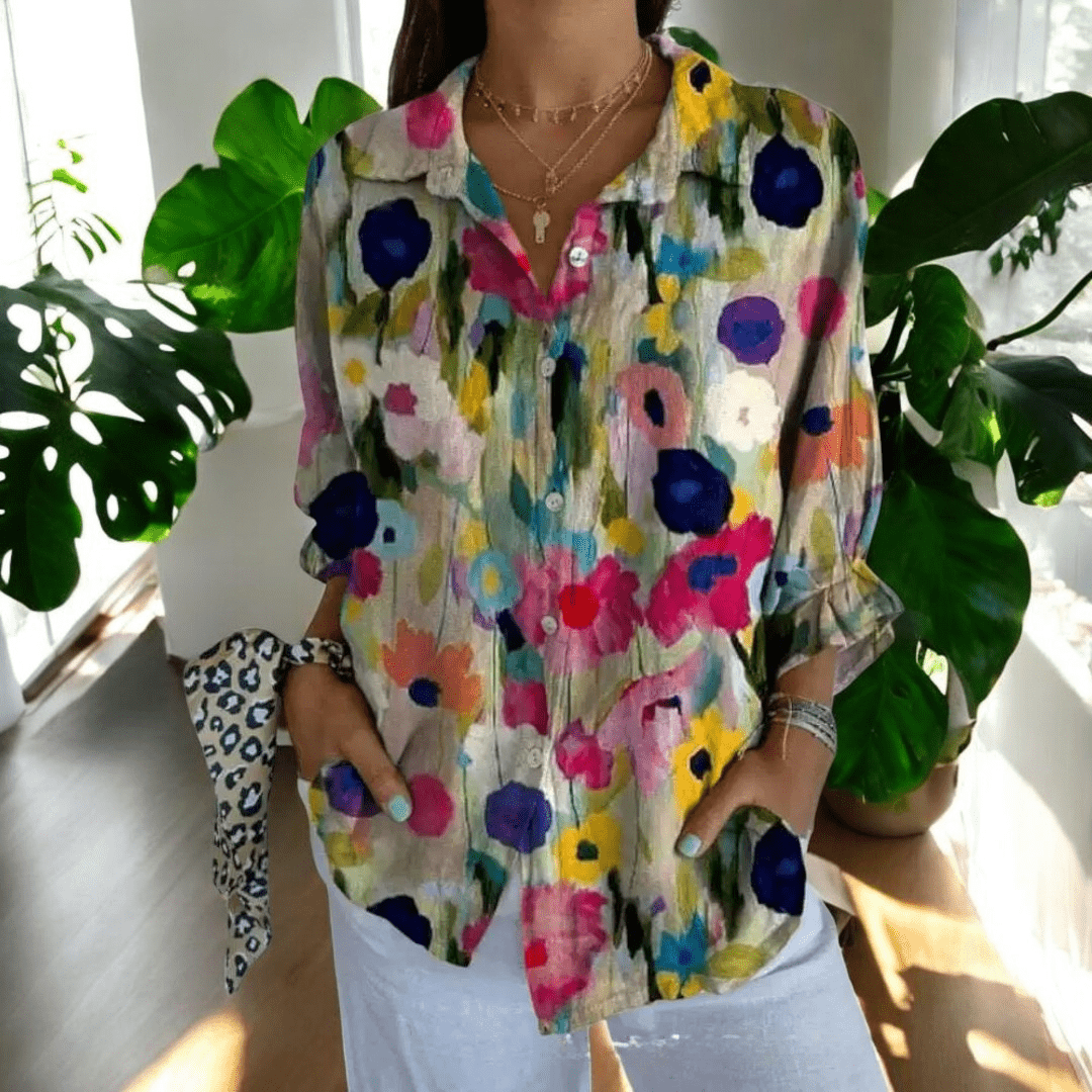 Hannah | Women’s Floral Vintage Blouse