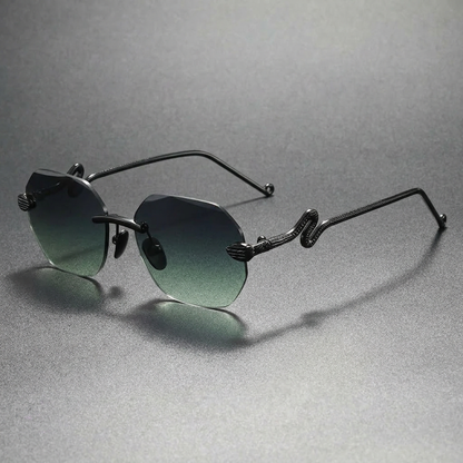 Rexton | Men's Temple Rimless Sunglasses