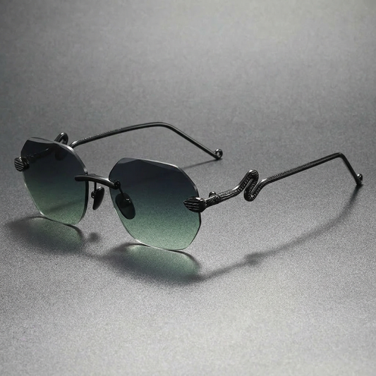 Rexton | Men's Temple Rimless Sunglasses