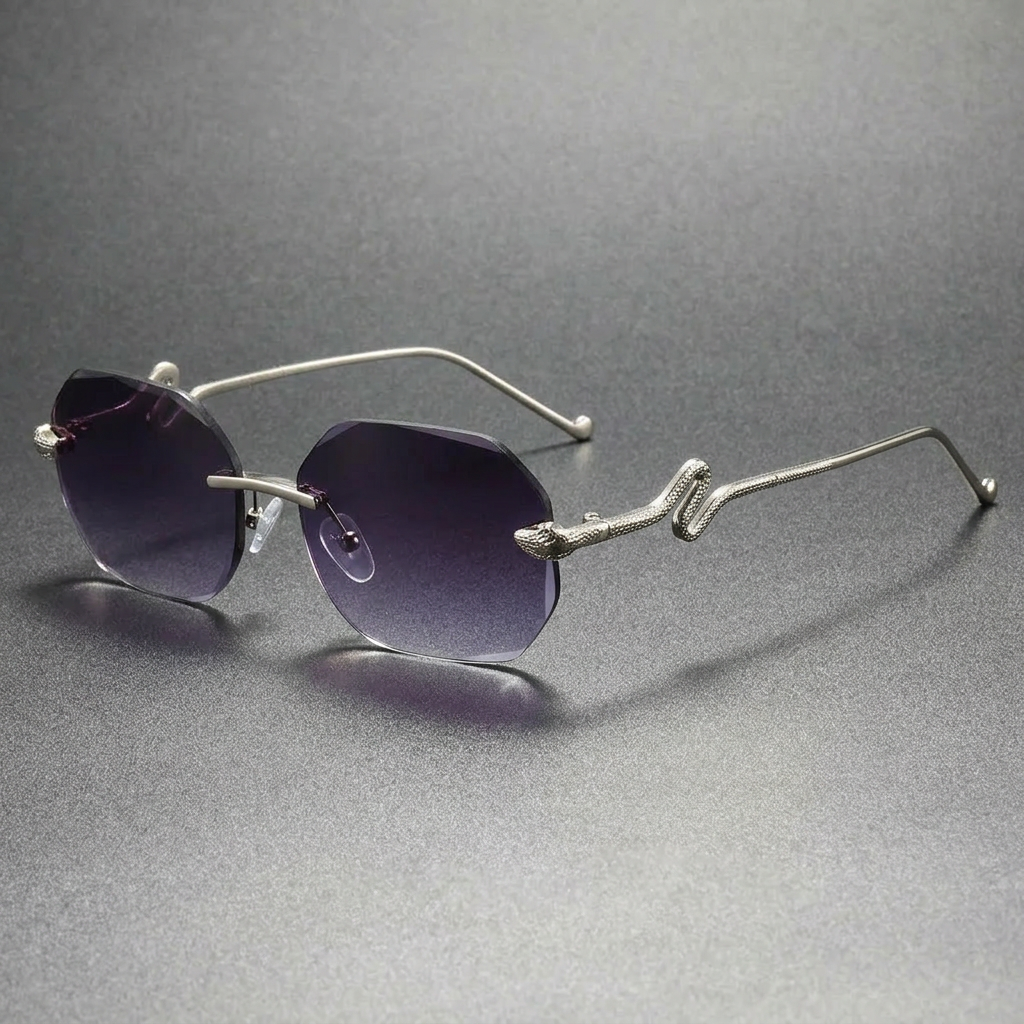 Rexton | Men's Temple Rimless Sunglasses