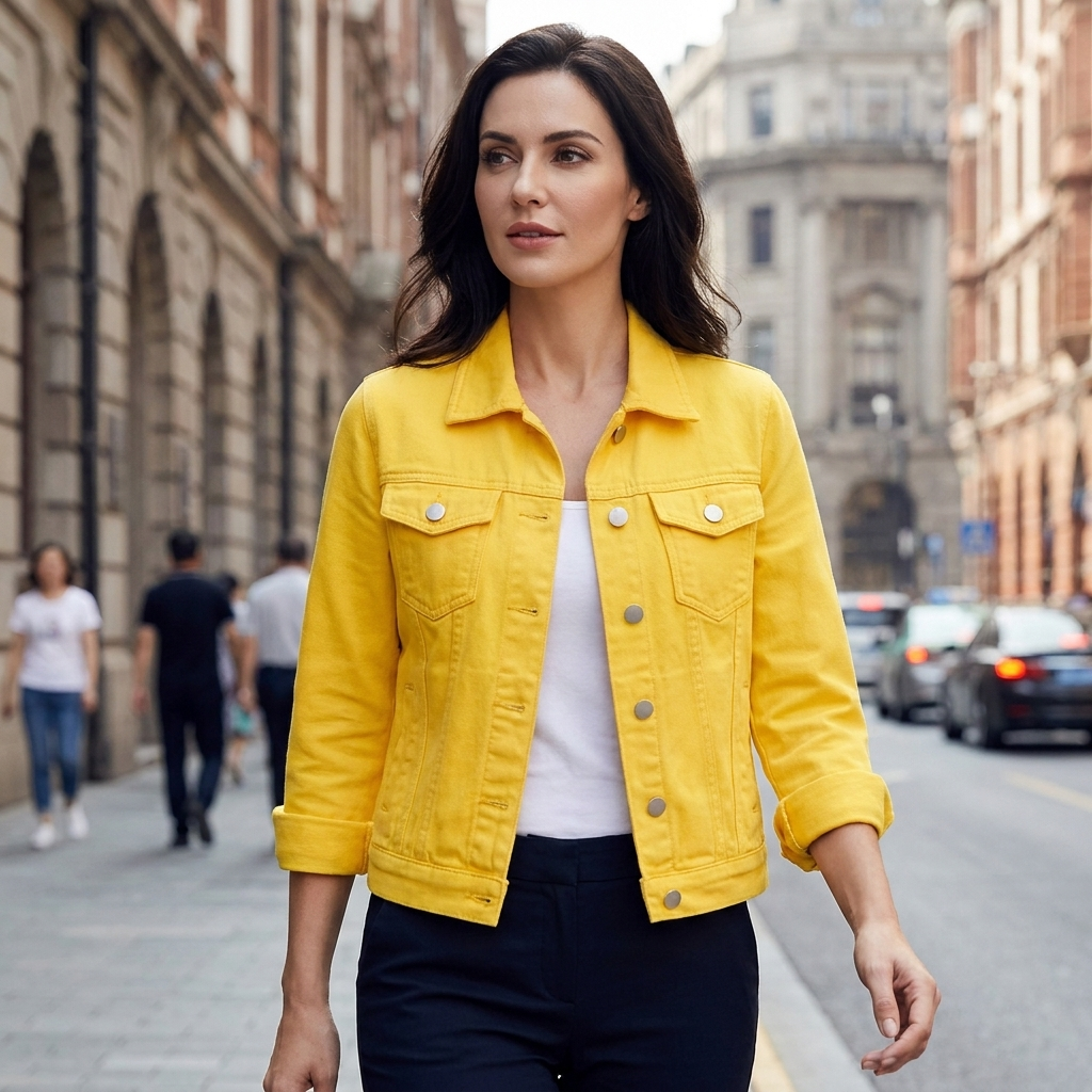 Marcie | Women’s Cropped Denim Jacket