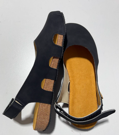 Harper | Women’s Floral Ankle Strap Block Heel Sandals