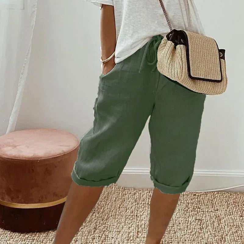 Maribel | Women’s Drawstring Bermuda Shorts