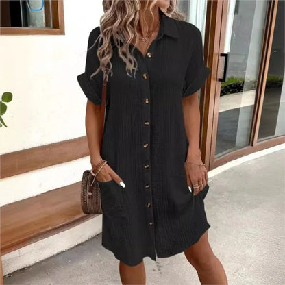 Hadley | Women’s Collared Shirt Dress