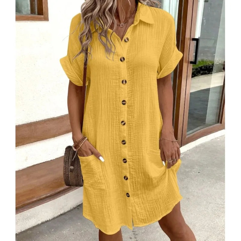 Hadley | Women’s Collared Shirt Dress