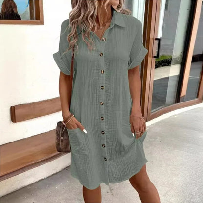 Hadley | Women’s Collared Shirt Dress