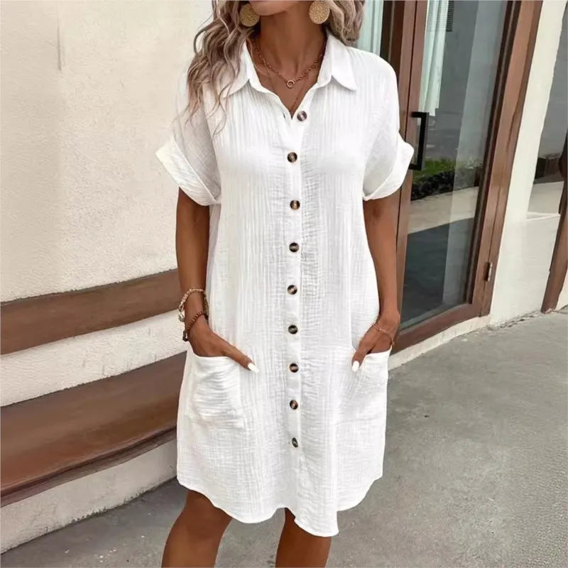 Hadley | Women’s Collared Shirt Dress