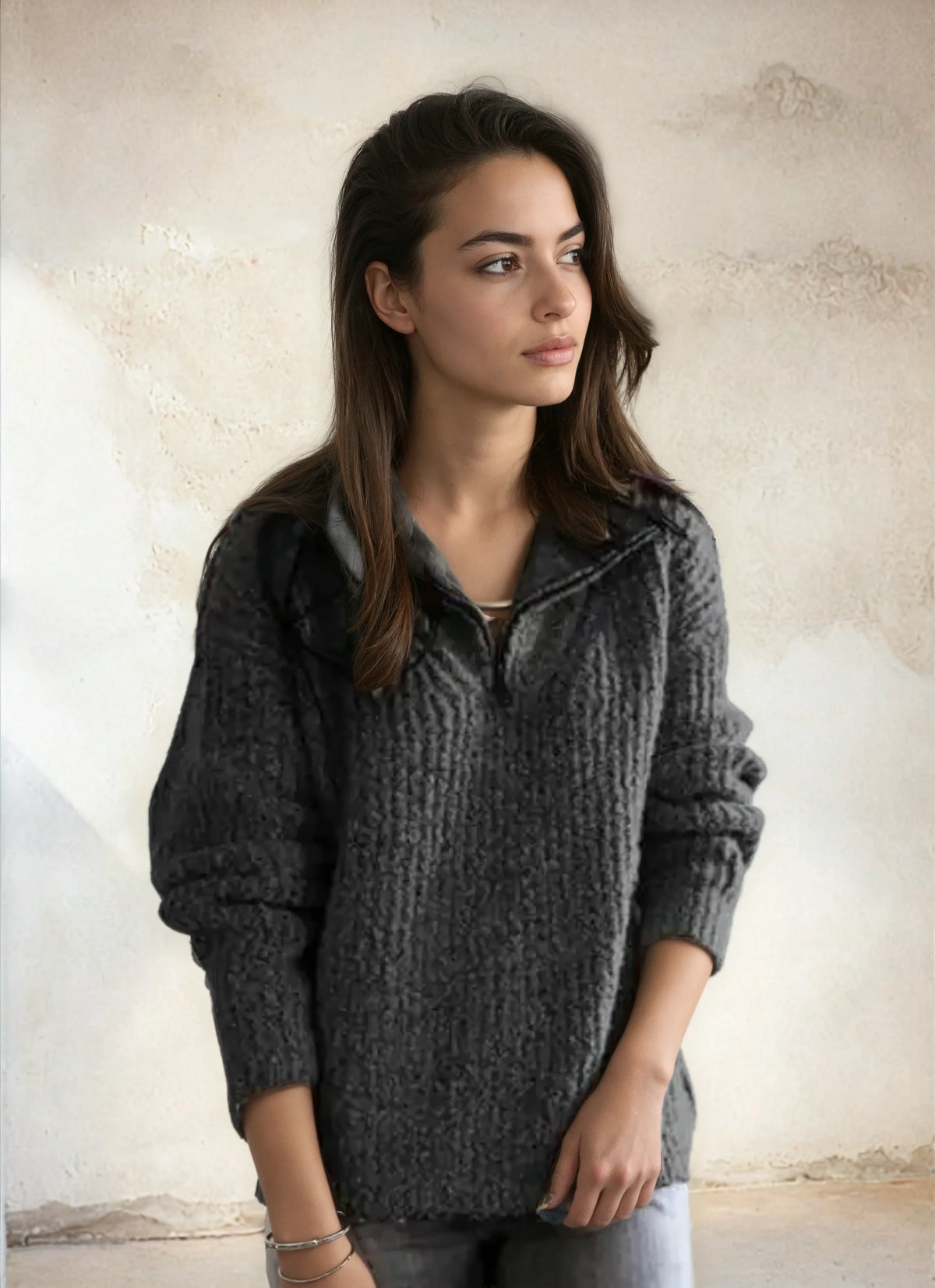Blythe | Women’s Half-Zip Knit Sweater