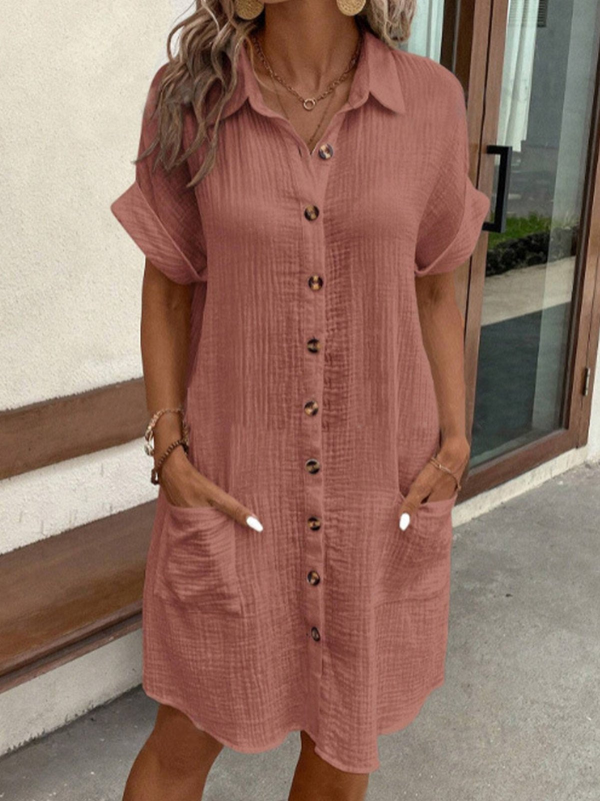 Hadley | Women’s Collared Shirt Dress