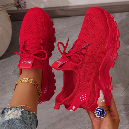 Everly | Women’s Orthopedic Breathable Lace Up Sneakers