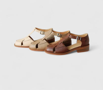 Janice | Women’s Buckle Strap Closed Toe Sandals