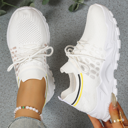 Everly | Women’s Orthopedic Breathable Lace Up Sneakers