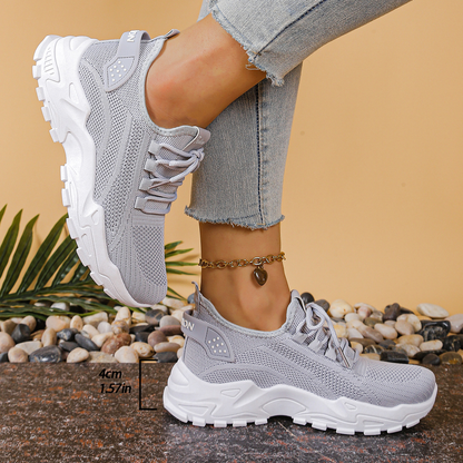 Everly | Women’s Orthopedic Breathable Lace Up Sneakers