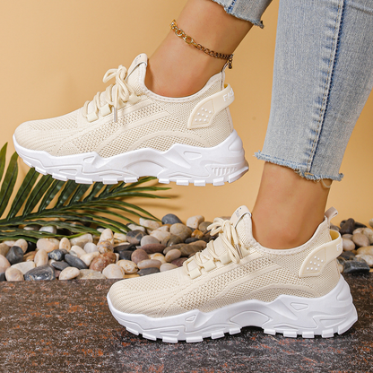 Everly | Women’s Orthopedic Breathable Lace Up Sneakers
