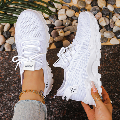 Everly | Women’s Orthopedic Breathable Lace Up Sneakers