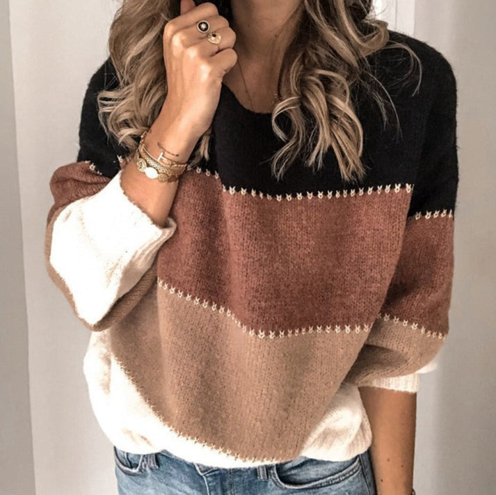 Linnea | Women’s Knit Crew Neck Sweater