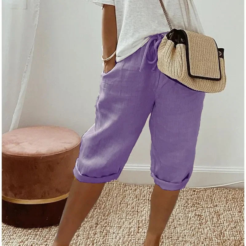 Maribel | Women’s Drawstring Bermuda Shorts