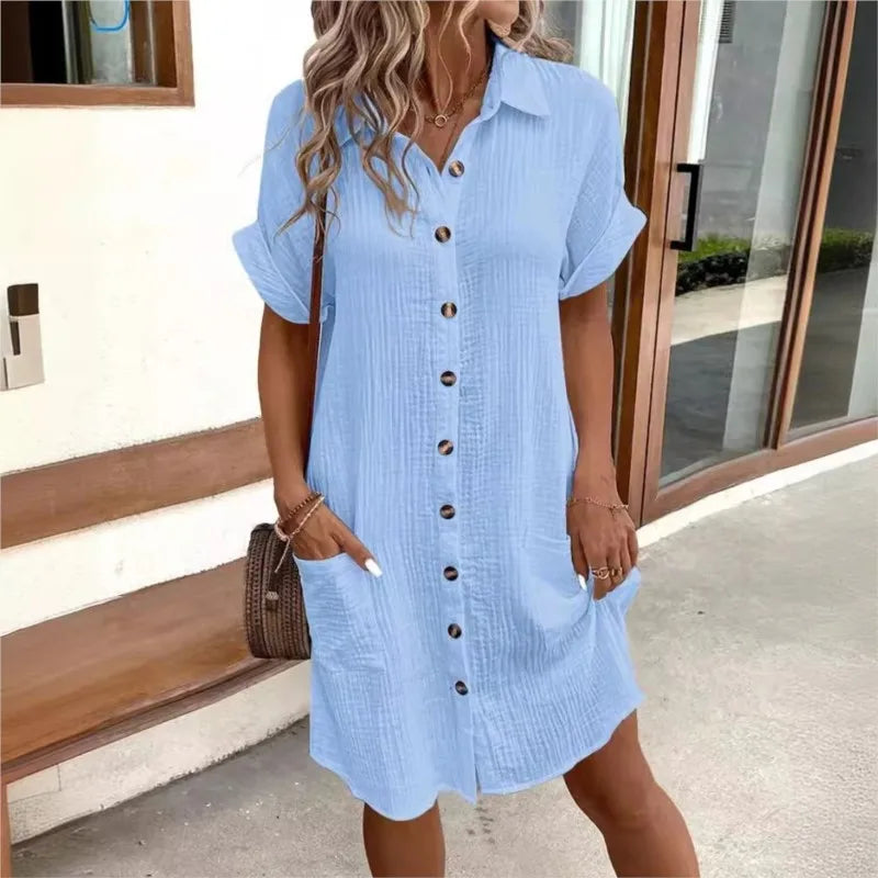 Hadley | Women’s Collared Shirt Dress