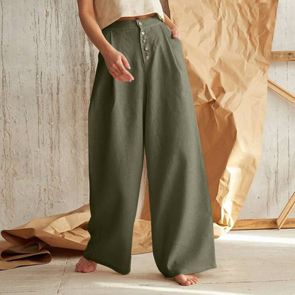 Paige | Women’s Relaxed-Fit Cotton Wide-Leg Pants
