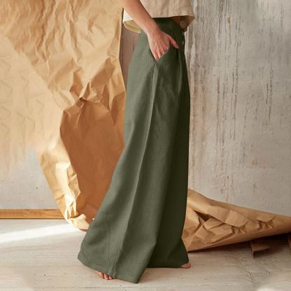 Paige | Women’s Relaxed-Fit Cotton Wide-Leg Pants